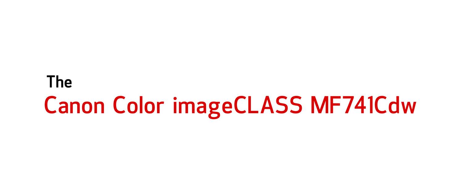 imageclass mf741cdw