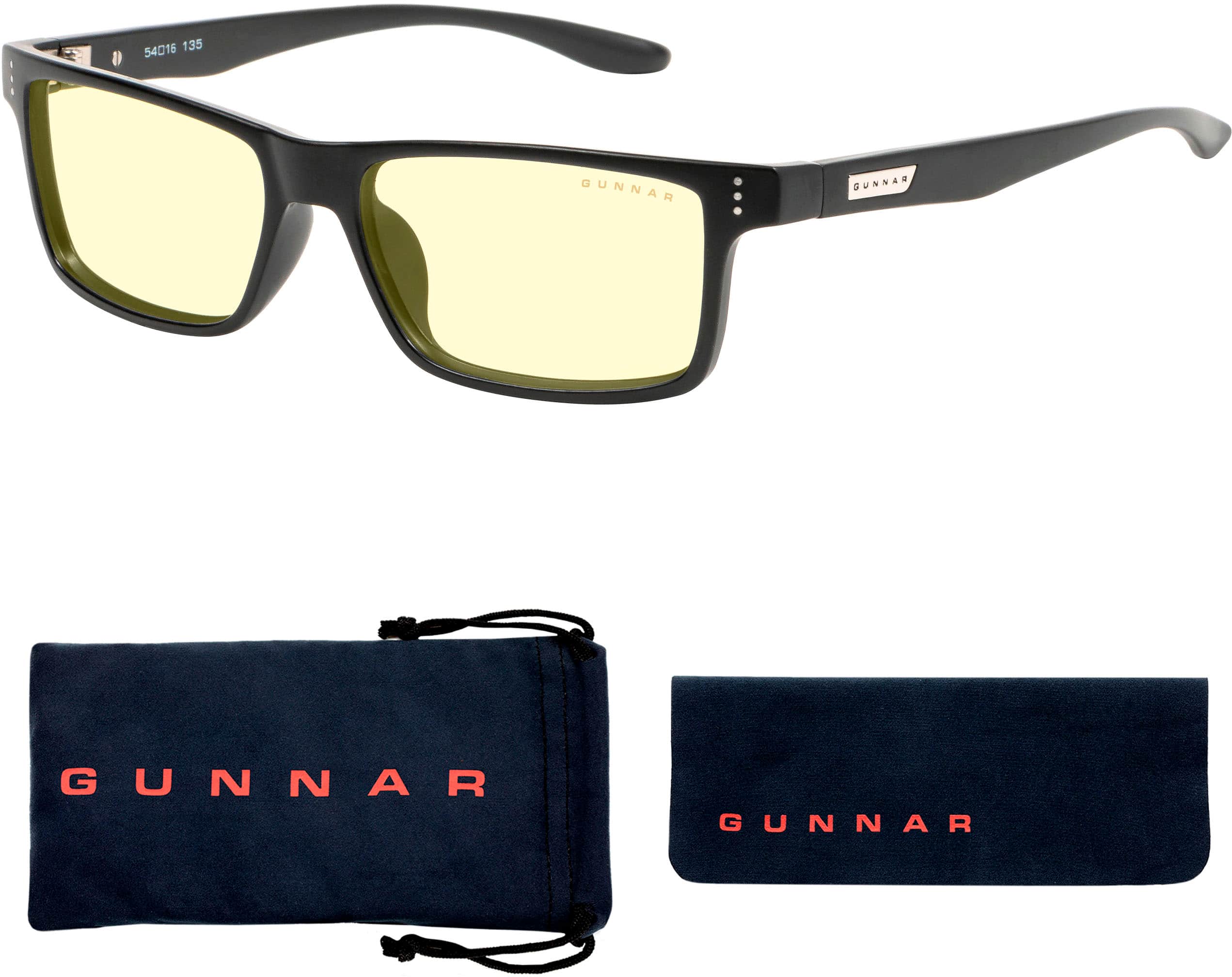 GUNNAR - Blue Light Reading Glasses - Vertex +1.0 - Onyx - Front_Zoom