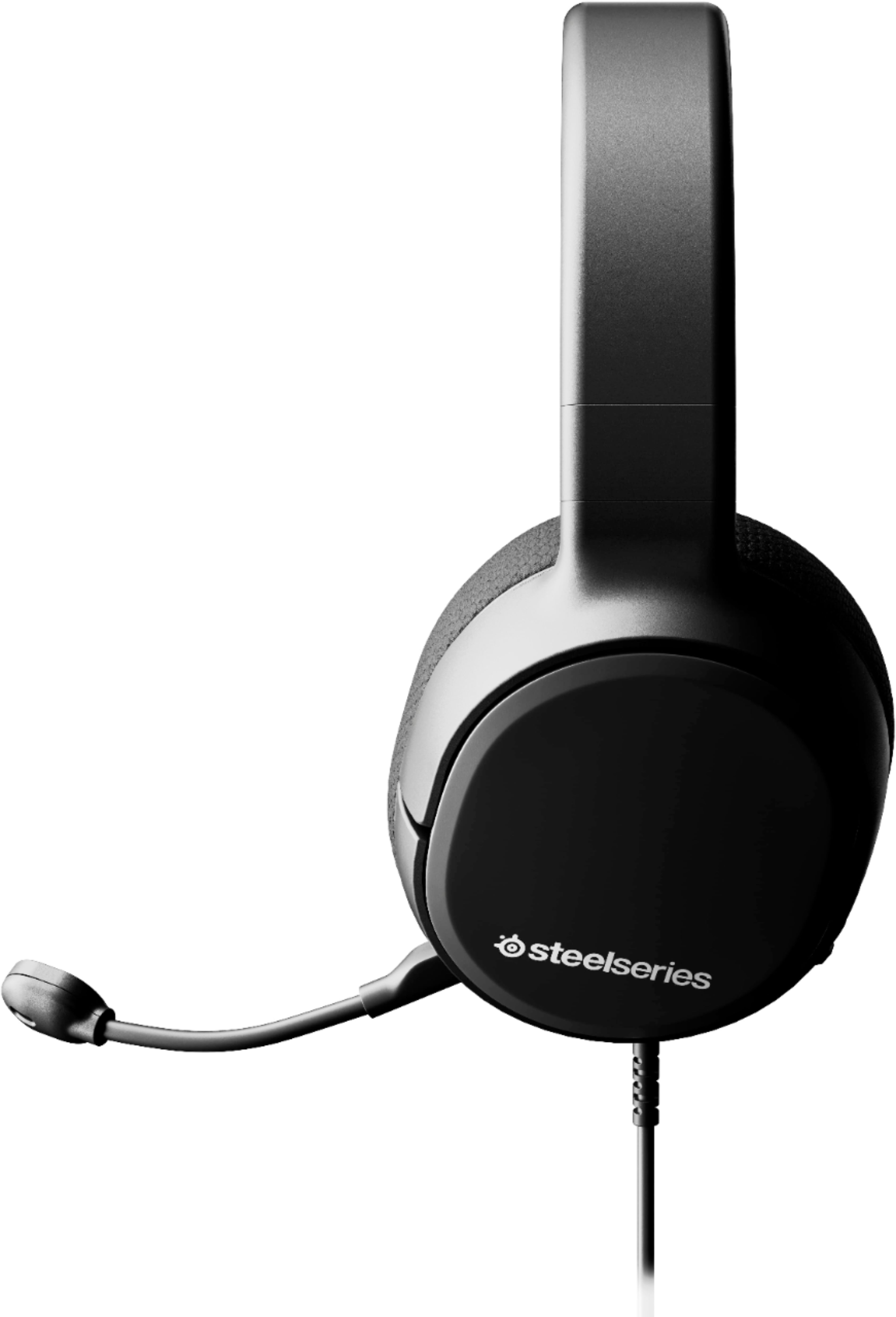 Left View: SteelSeries - Arctis 1 Wired Stereo Gaming Headset for PC - Black