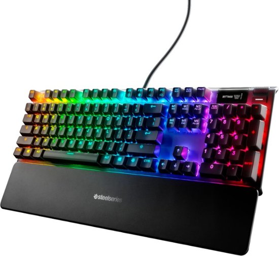 Steelseries Apex Pro Wired Gaming Mechanical Omnipoint Adjustable Actuation Switch Keyboard With Rgb Back Lighting Black 64626 Best Buy