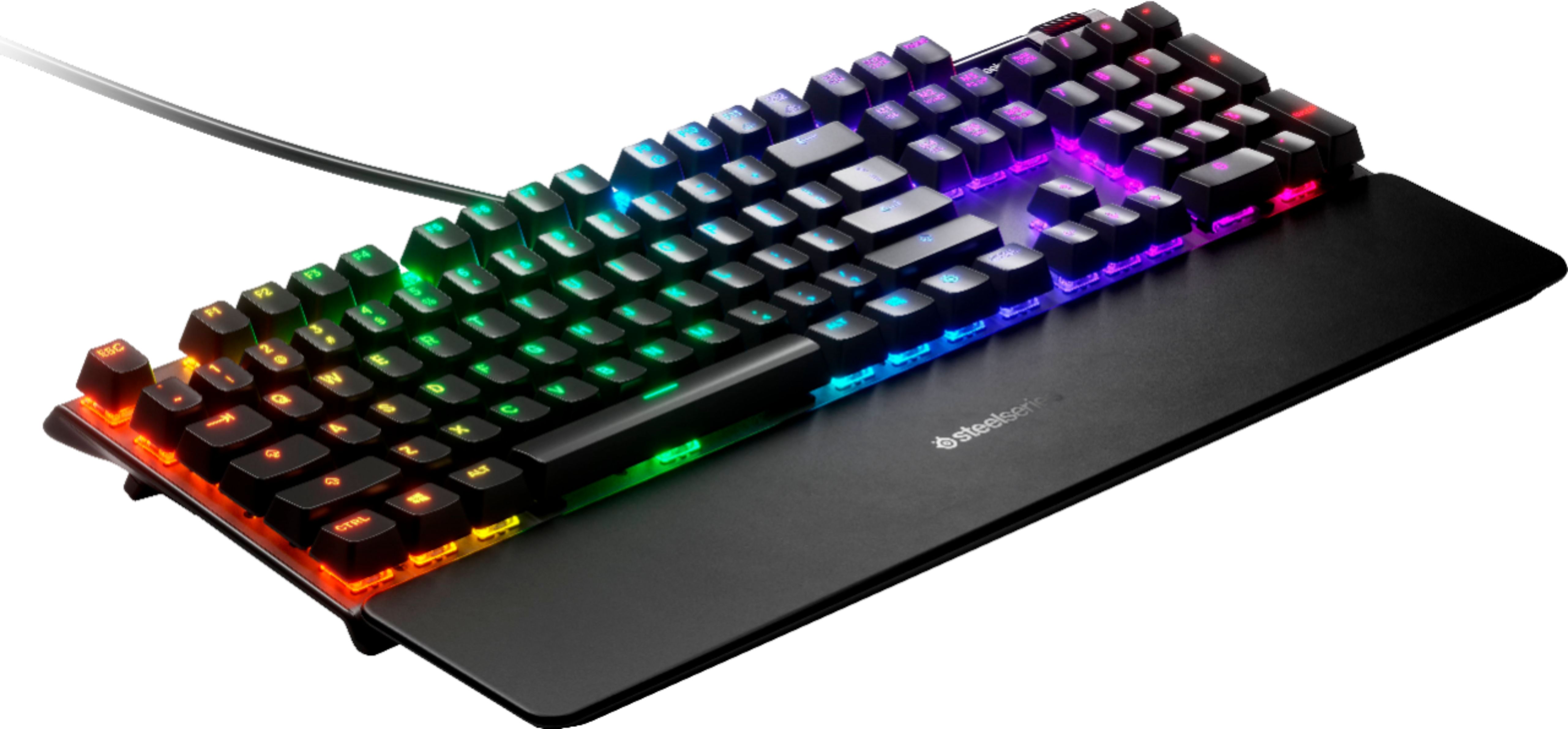 SteelSeries - Apex 7 Full Size Wired Mechanical Red Linear Switch Gaming  Keyboard with RGB Backlighting - Black