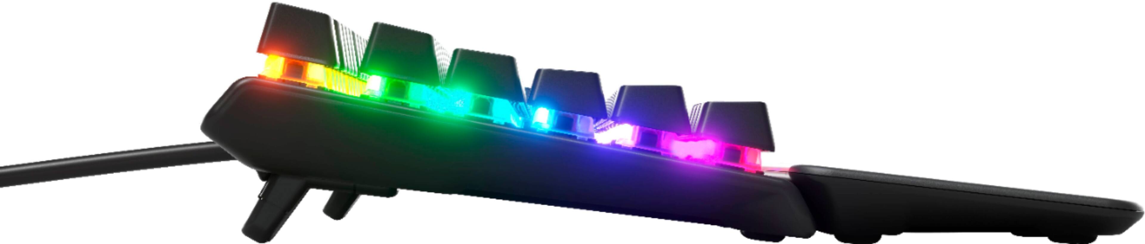 Alt View 12. SteelSeries - Apex 7 TKL Wired Mechanical Red Linear & Quiet Switch Gaming Keyboard with RGB Backlighting - Black.