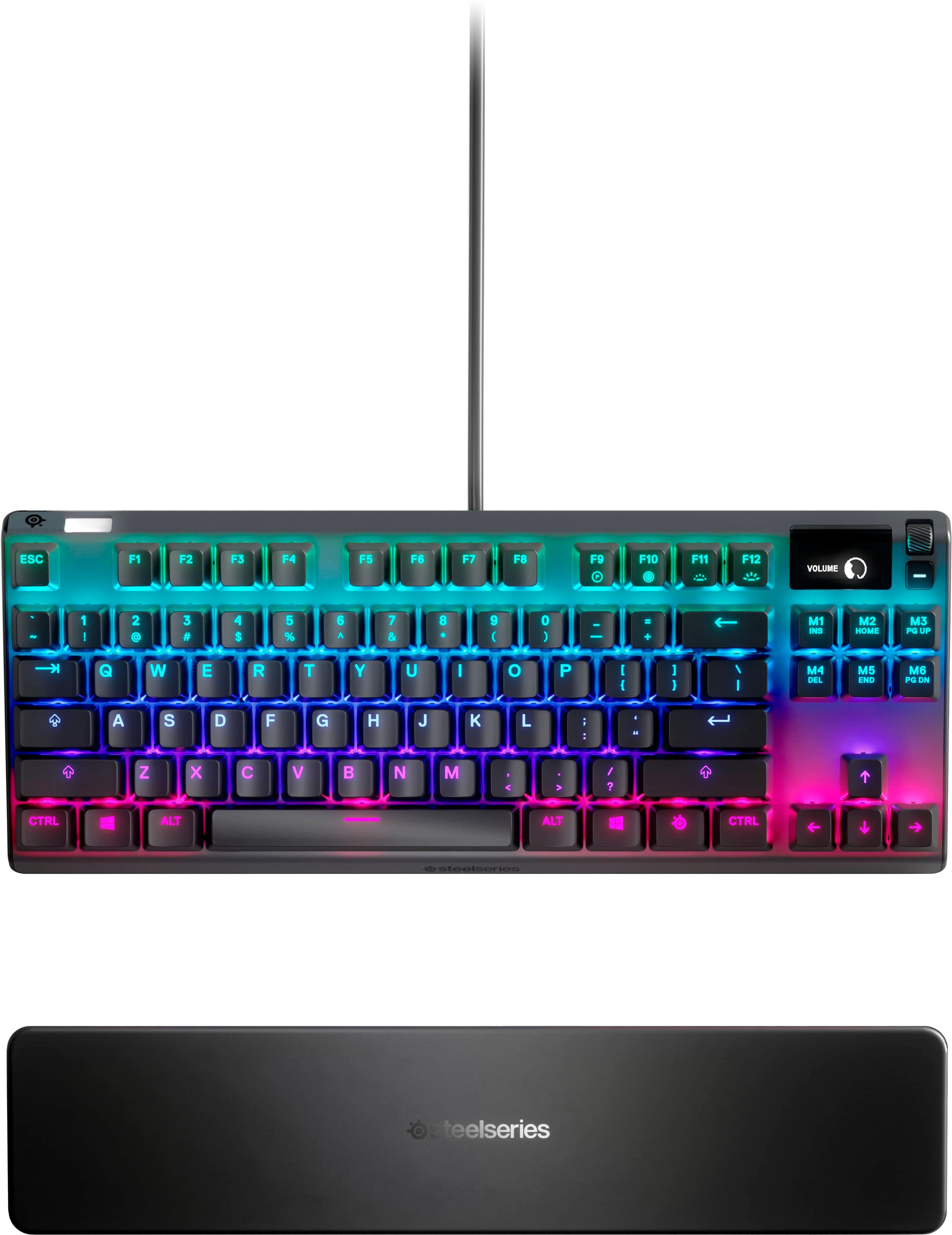 Best Buy: SteelSeries Apex 7 TKL Wired Mechanical Red Linear & Quiet Switch  Gaming Keyboard with RGB Backlighting Black 64646