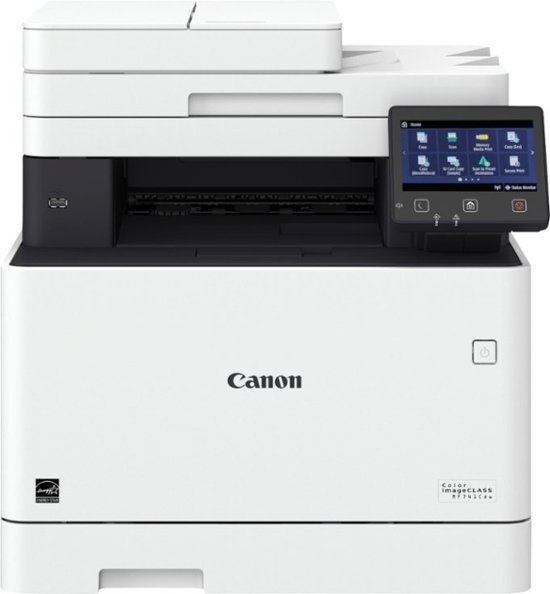 Canon imageCLASS MF741Cdw Wireless Color AllInOne Laser Printer White MF741CDW Best Buy