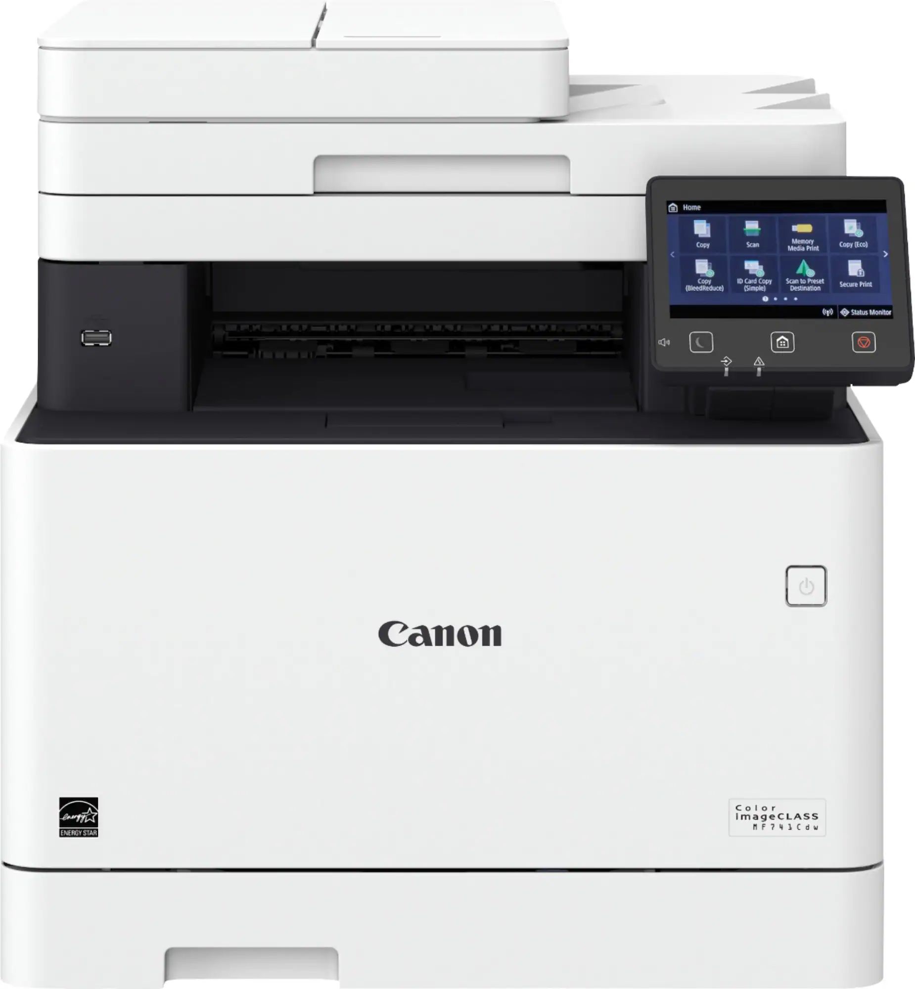 Zoom in on Front. Canon - imageCLASS MF741Cdw Wireless Color All-In-One Laser Printer - White.