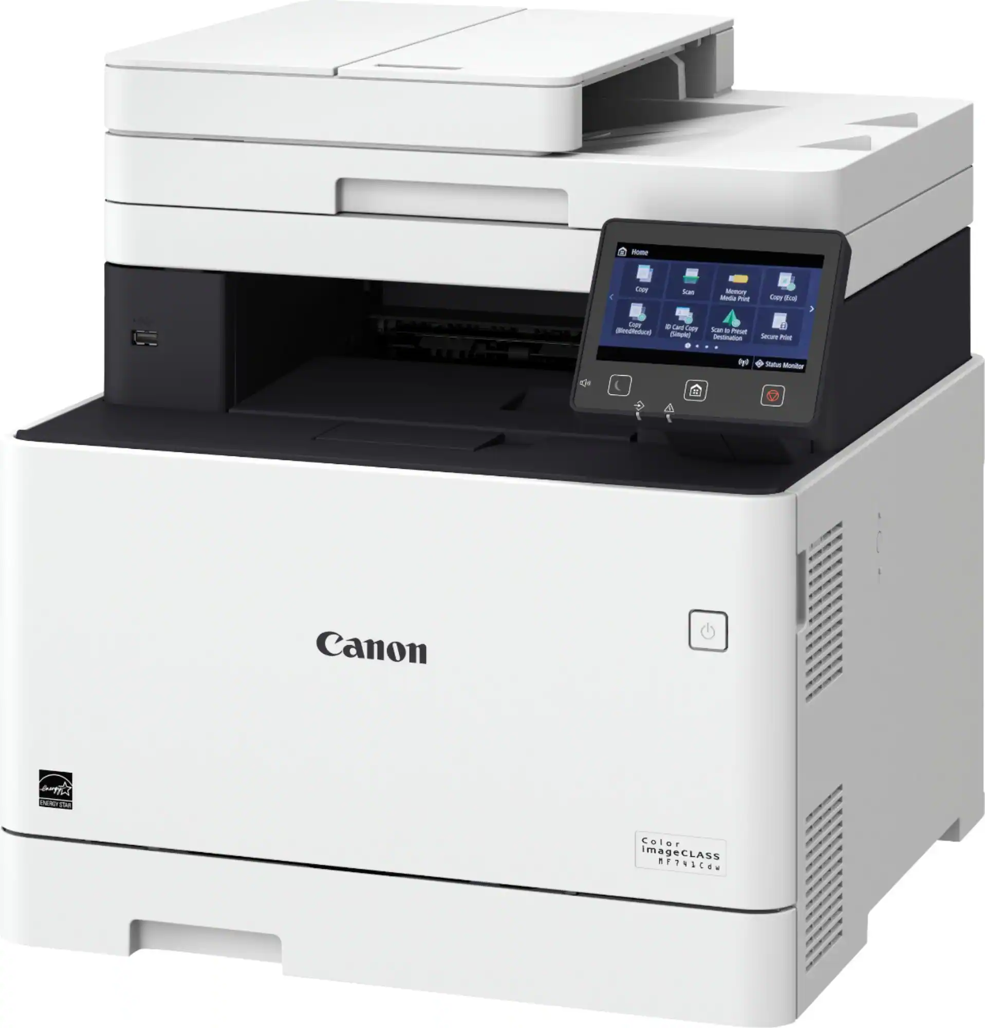 Zoom in on Left. Canon - imageCLASS MF741Cdw Wireless Color All-In-One Laser Printer - White.