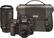 Front. Nikon - D7500 DSLR 4K Video Two Lens Kit with 18-55mm and 70-300mm Lenses - Black.