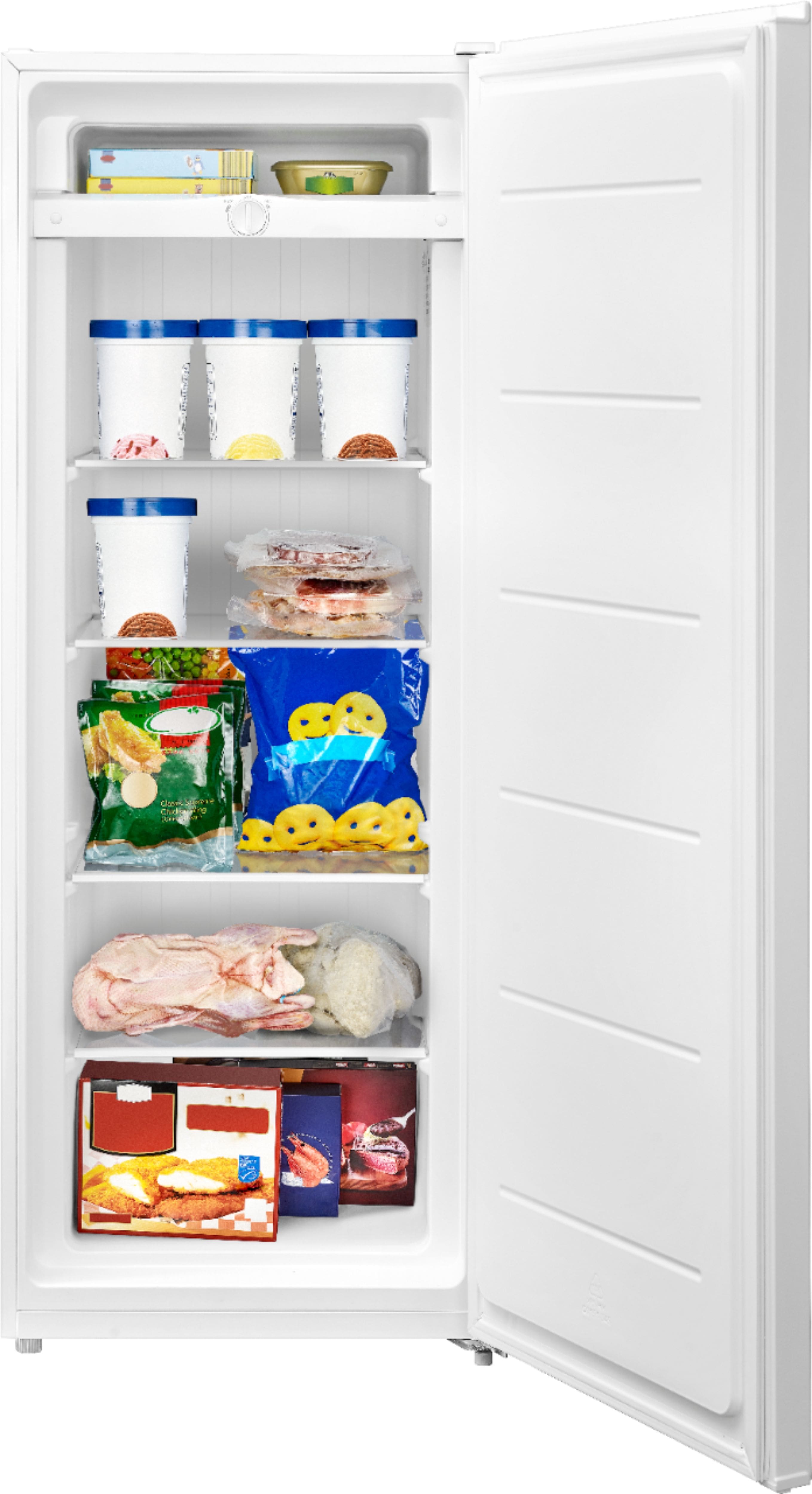 Alt View 1. Insignia™ - 7 Cu. Ft. Garage Ready Upright Freezer - White.