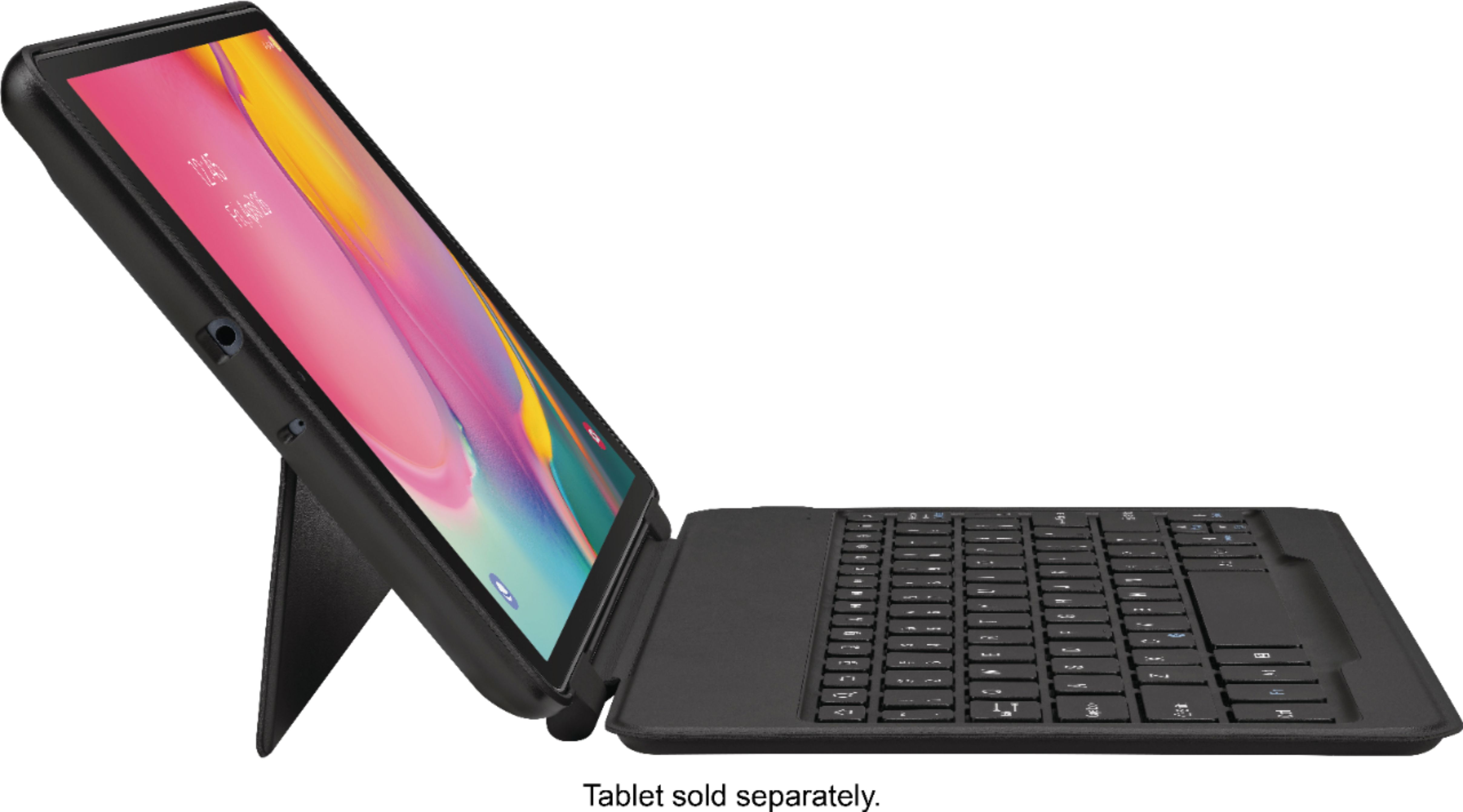 overspringen Menagerry sector Best Buy: Samsung Book Cover Keyboard Folio Case for Galaxy Tab A10.1  (2019) Black GP-JCT515SAABW