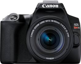 Canon - EOS Rebel SL3 DSLR 4K Video Camera with EF-S 18-55mm IS STM Lens - White