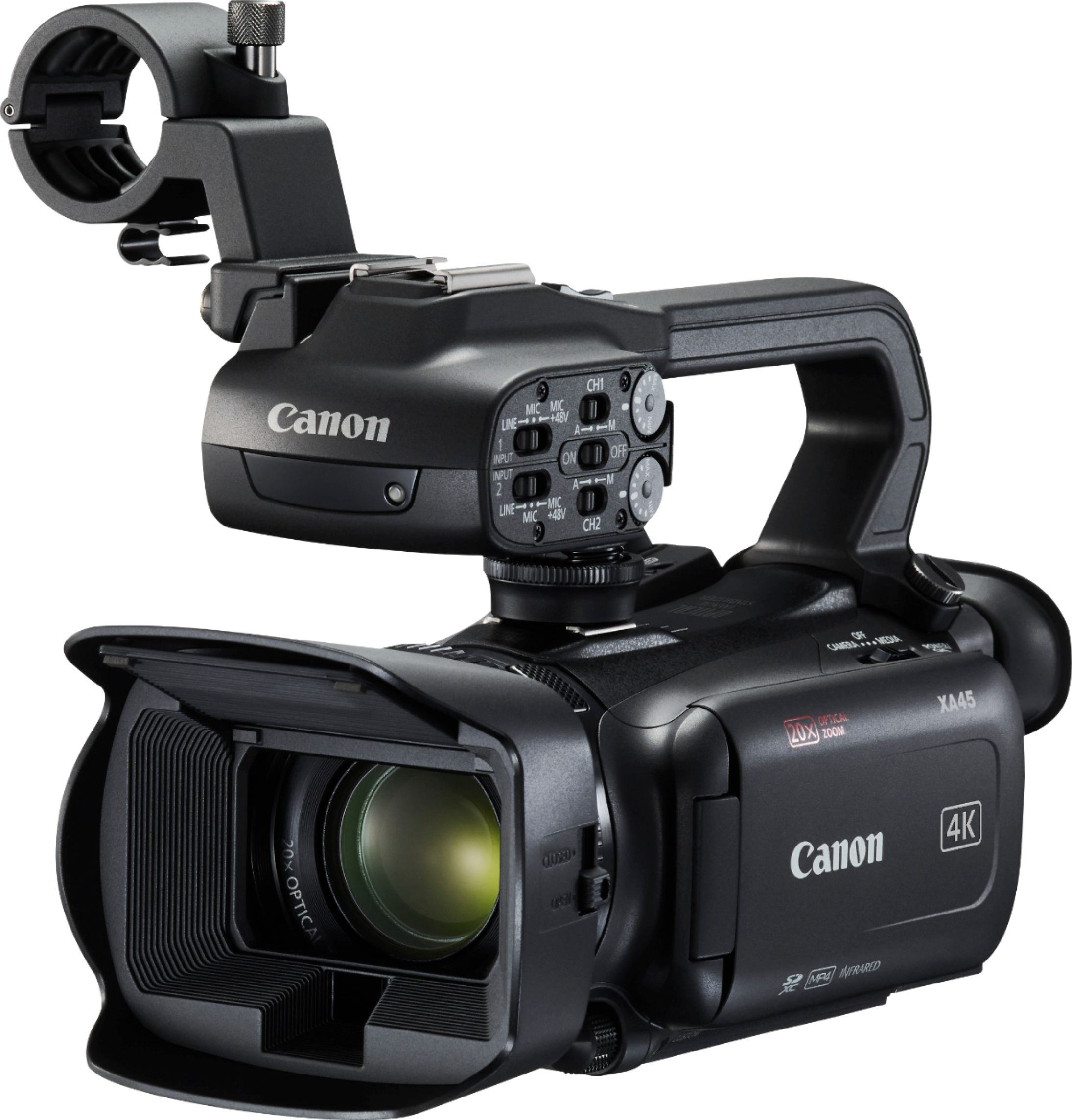 Angle View: Canon - XA45 Flash Memory Camcorder
