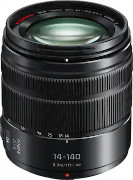 Panasonic - Lumix 14-140mm f/3.5-5.6 G VARIO II Optical Zoom Lens for Lumix GX7 - Black