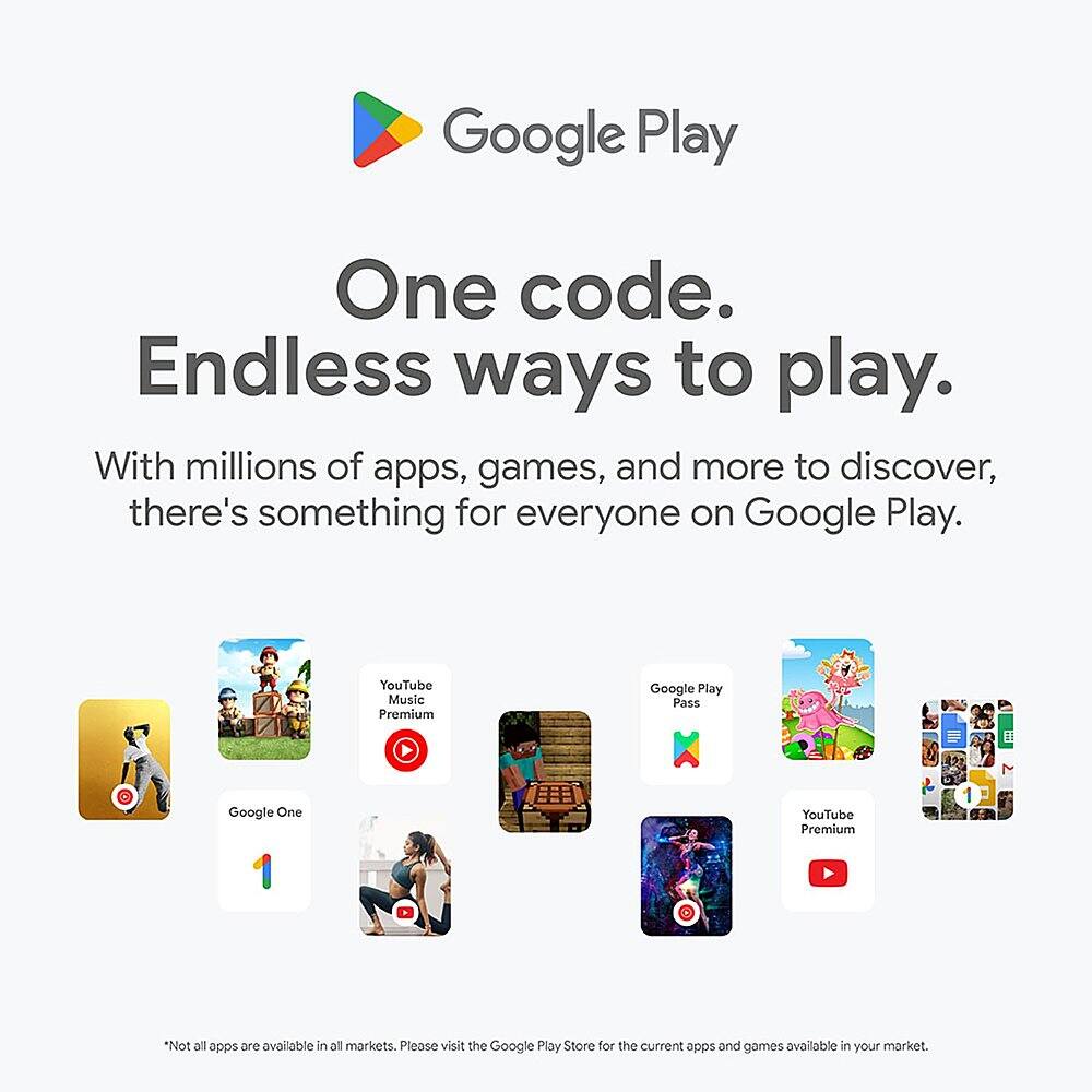 Google Play $15 (Email Delivery - Limit 2 codes per order)