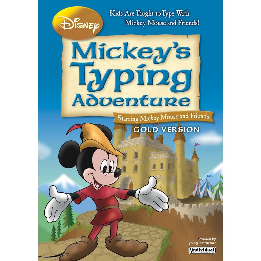 Front. Individual Software - Disney Mickey's Typing Adventure Gold.