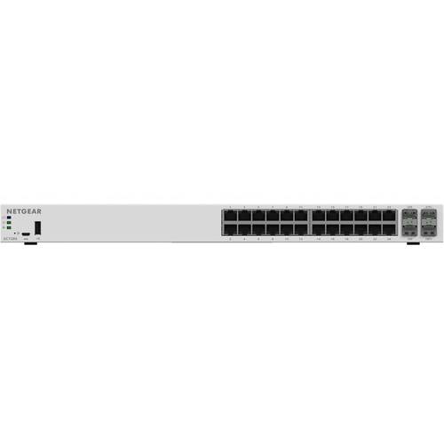 NETGEAR - 28-Port 10/100/1000 Mbps Gigabit Ethernet Insight Managed Smart Cloud Switch