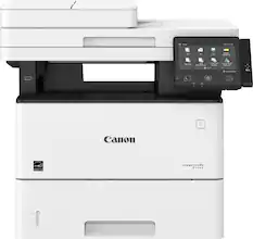 Front. Canon - imageCLASS D1650 Wireless Black-and-White All-In-One Laser Printer - White.