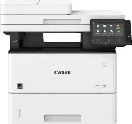 Front. Canon - imageCLASS D1650 Wireless Black-and-White All-In-One Laser Printer - White.