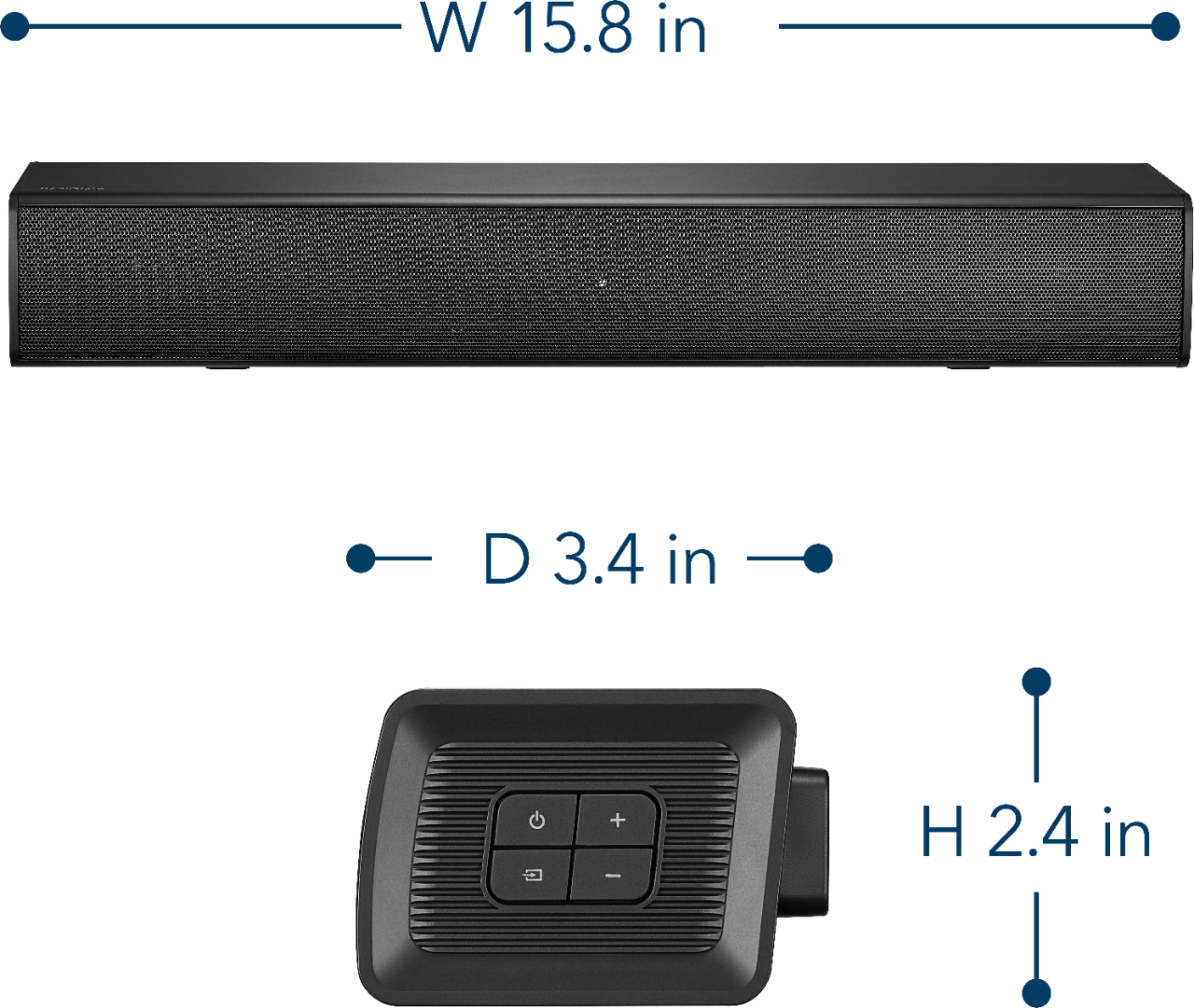Insignia™ 2.0-Channel Mini Soundbar Black NS-HMSB20 - Best Buy