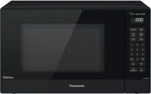 Panasonic - 1.2 Cu. Ft. 1200 Watt SN66KB Microwave with Sensor Cooking - Black - Front_Zoom