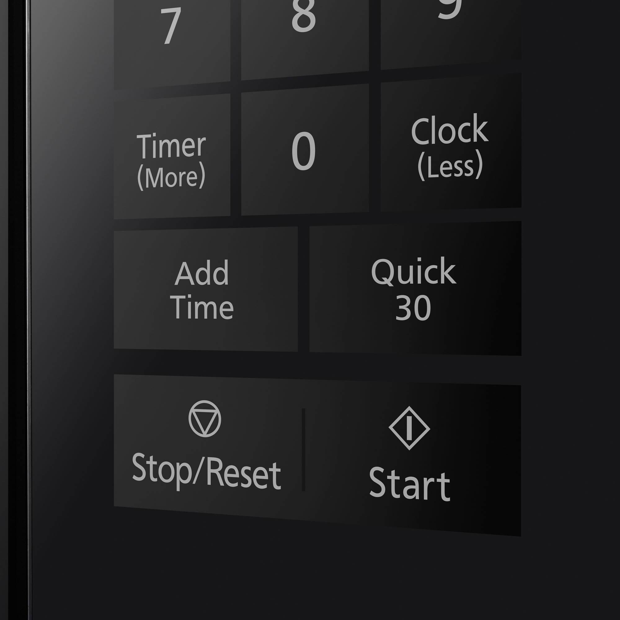 Alt View 16. Panasonic - 1.2 Cu. Ft. 1200 Watt SN66KB Microwave with Inverter and Genius Sensor - Black.