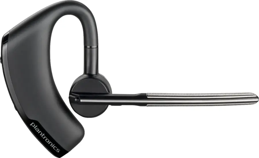 Alt View 17. Poly - formerly Plantronics - Voyager Legend Wireless Noise Cancelling Bluetooth Headset - Silver/Black.