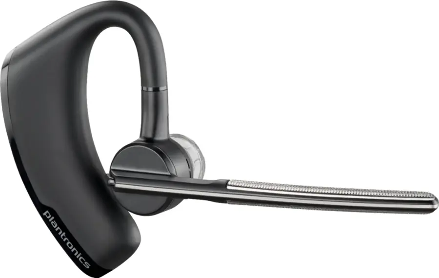 Alt View 15. Poly - formerly Plantronics - Voyager Legend Wireless Noise Cancelling Bluetooth Headset - Silver/Black.