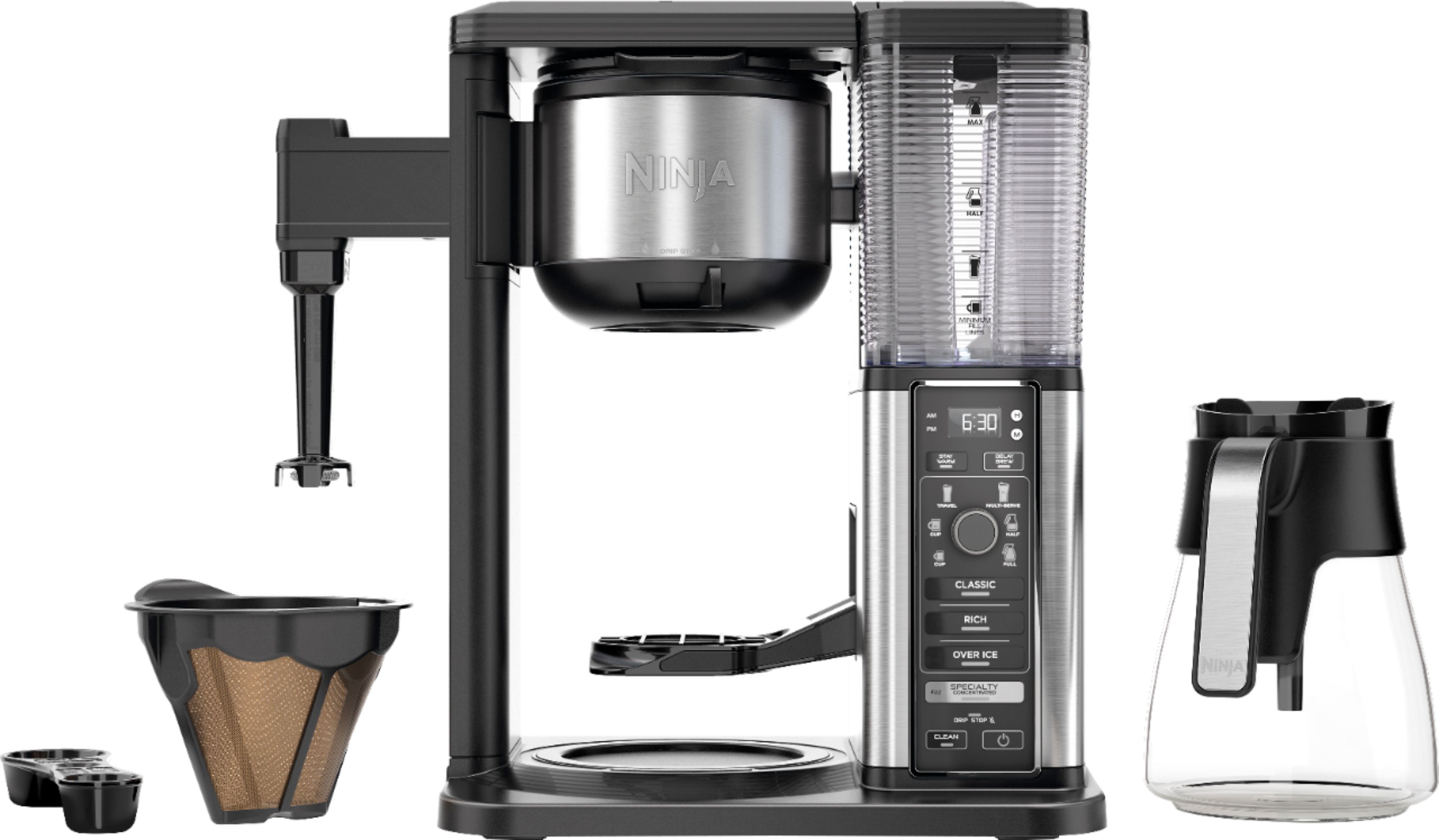Ninja CM401 Specialty 10-Cup Coffee Maker, Black/Stainless Steel