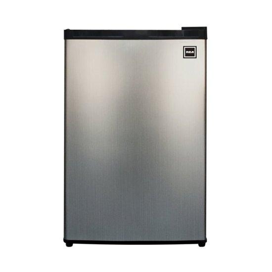 Front Zoom. RCA - 4.5 Cu. Ft. Mini Fridge - Stainless Steel.