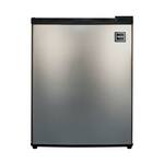 RCA - 2.6 Cu. Ft. Mini Fridge - Stainless steel - Front_Standard
