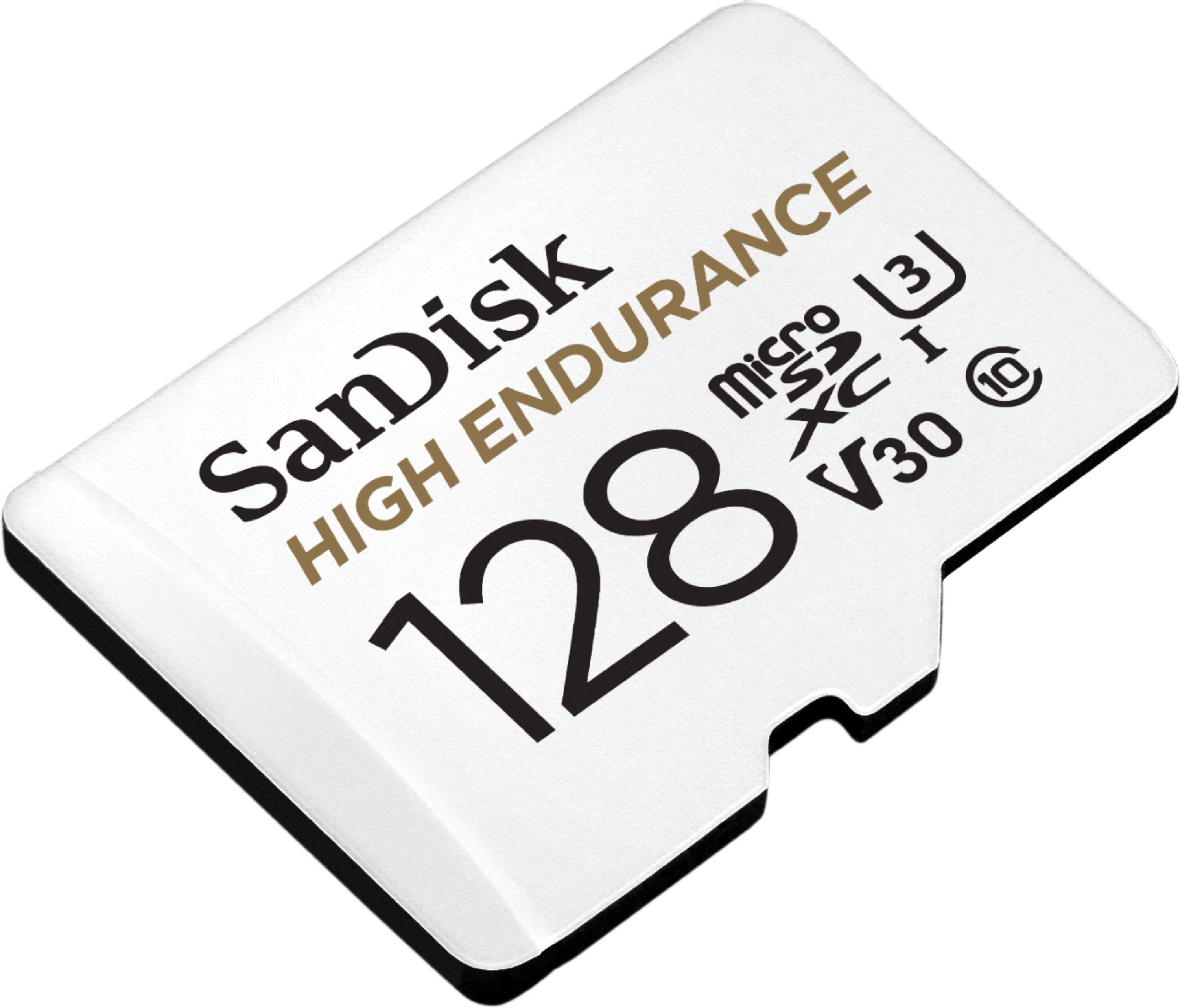 Alt View 11. SanDisk - 128GB microSDXC High Endurance UHS-I Memory Card - White.