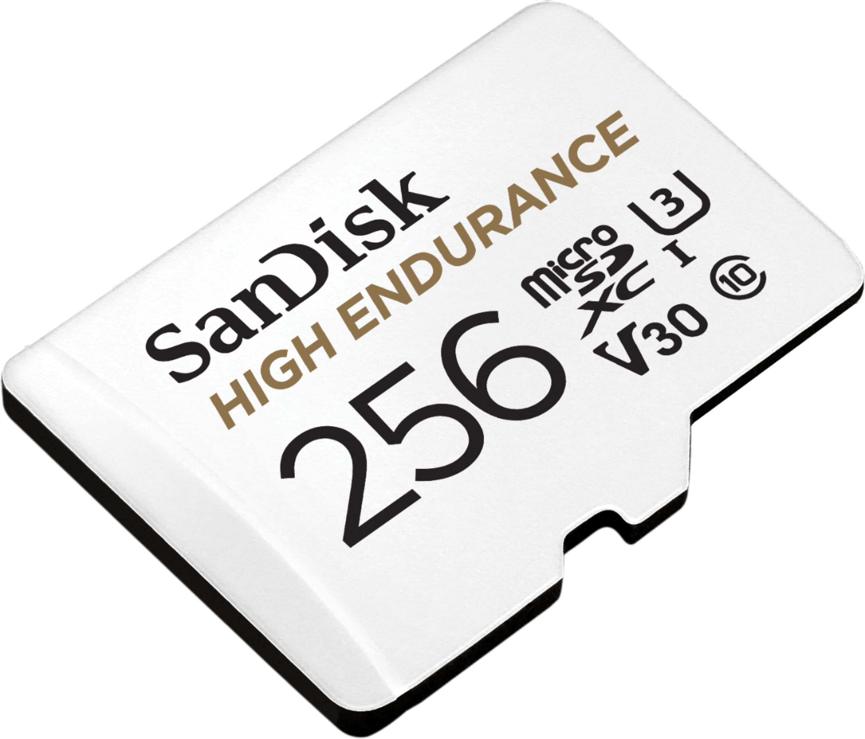 Alt View 11. SanDisk - 256GB microSDXC High Endurance UHS-I Memory Card - White.