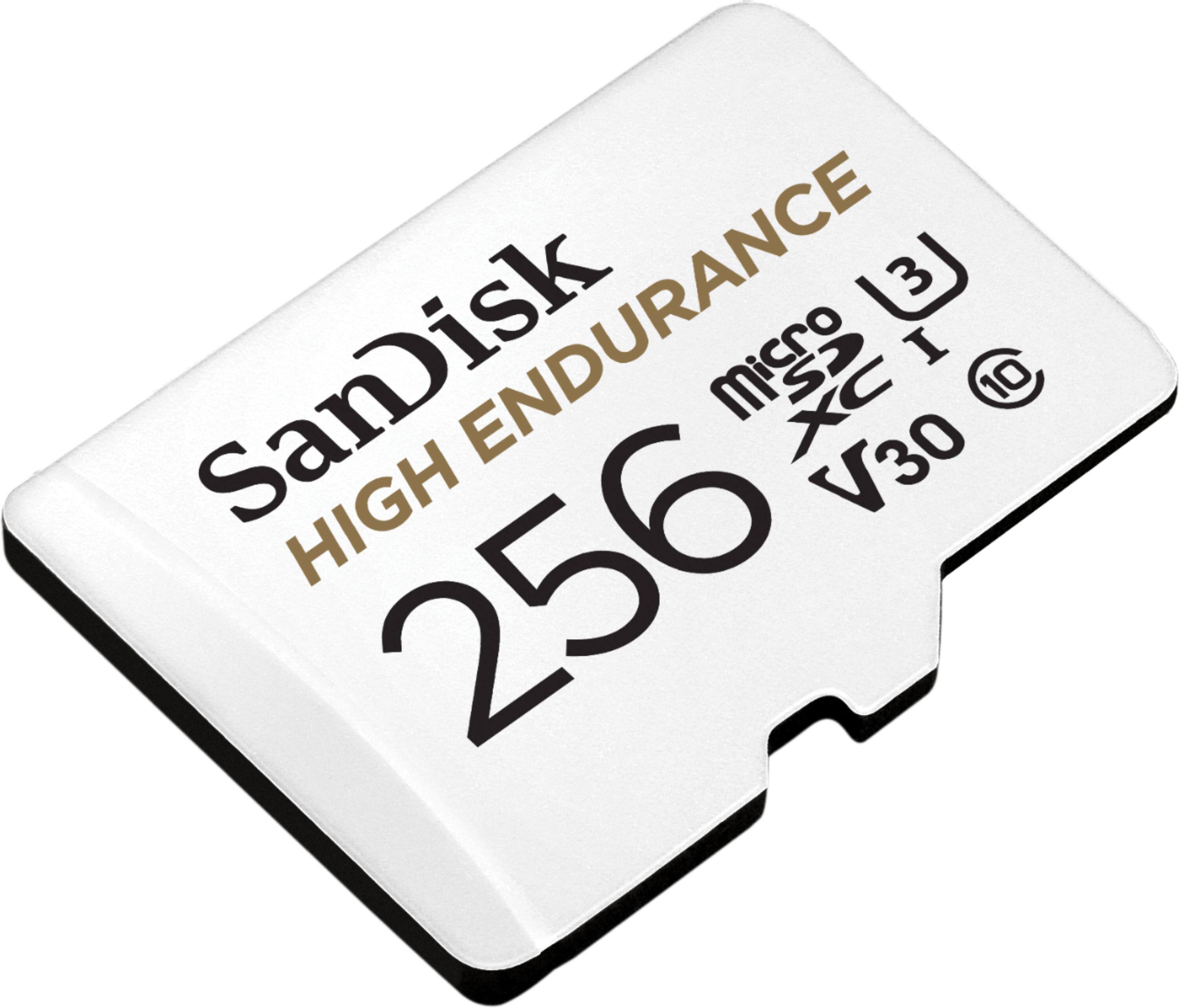 Alt View 11. SanDisk - 256GB microSDXC High Endurance UHS-I Memory Card - White.