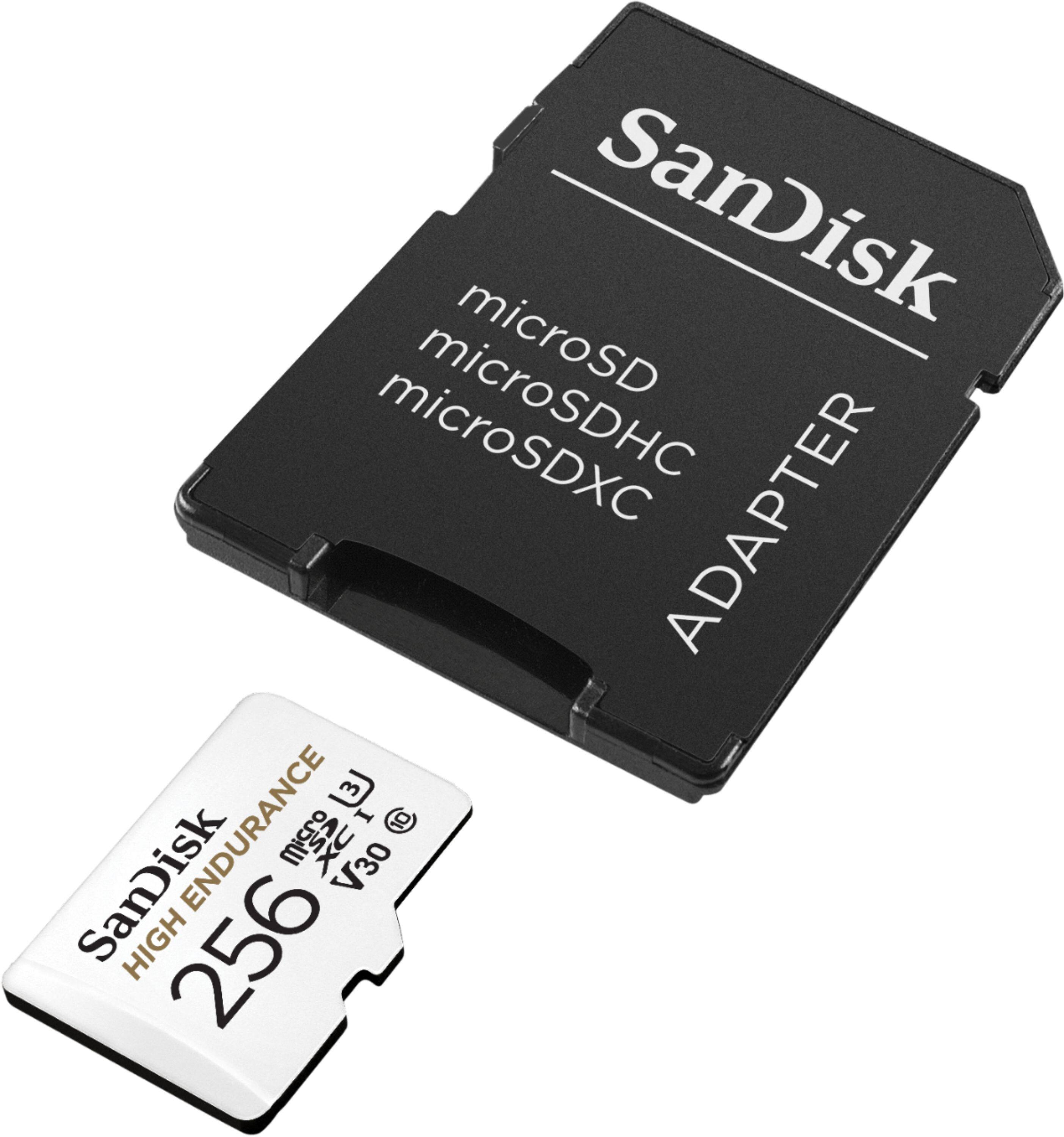 Alt View 13. SanDisk - 256GB microSDXC High Endurance UHS-I Memory Card - White.