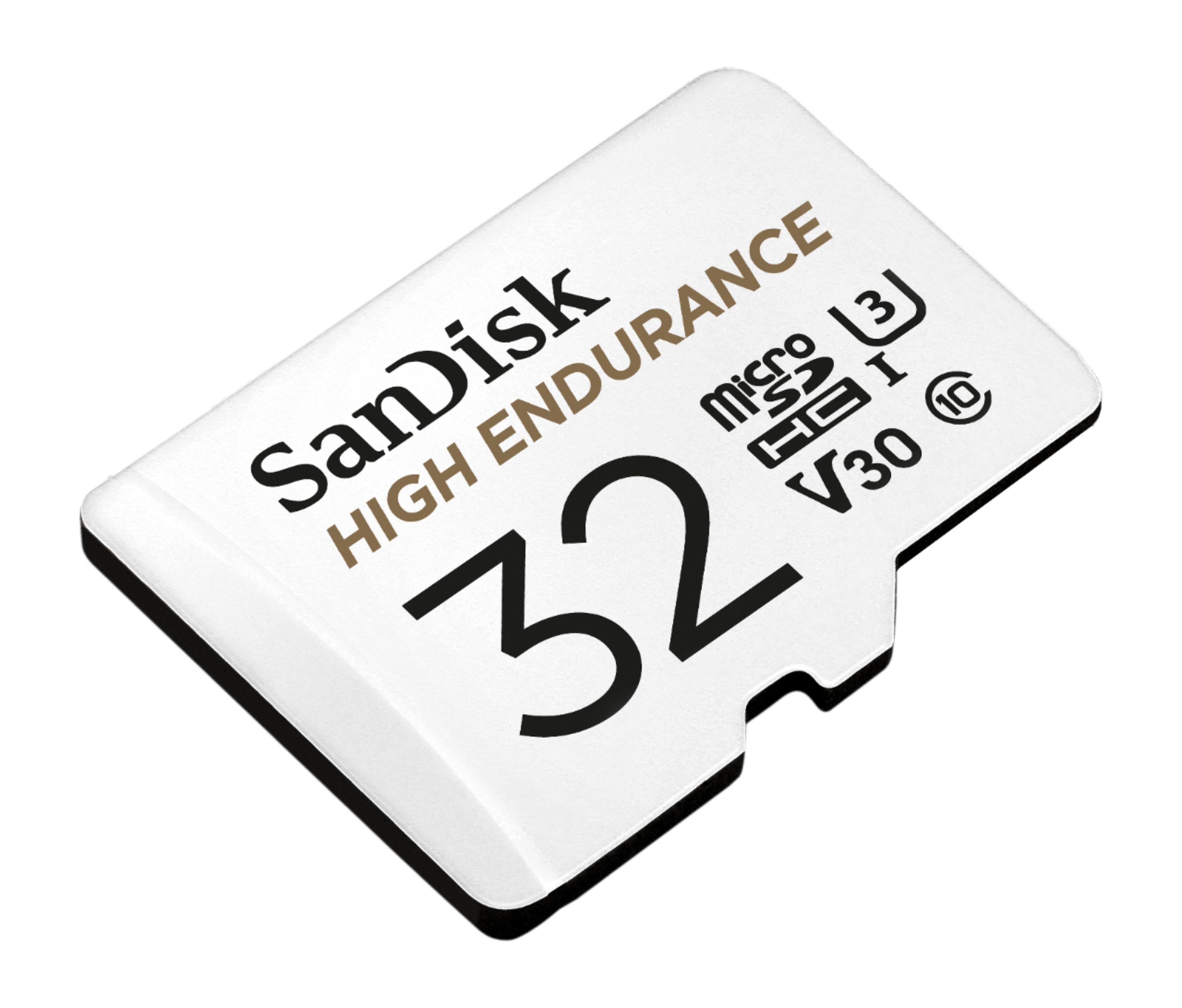 Alt View 11. SanDisk - 32GB microSDHC High Endurance UHS-I Memory Card - White.