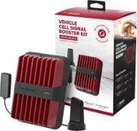 weBoost - Drive Reach Vehicle Cell Phone Signal Booster Kit for Car, Truck, and SUV, Boosts 5G & 4G LTE for All U.S. Carriers - Red - Angle_Zoom
