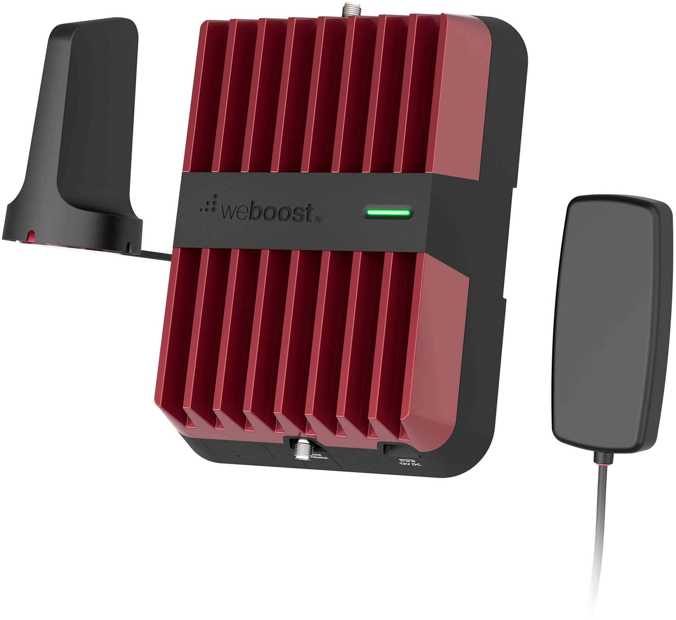 Alt View 13. weBoost - Drive Reach Vehicle Cell Phone Signal Booster Kit for Car, Truck, and SUV, Boosts 5G & 4G LTE for All U.S. Carriers - Red.