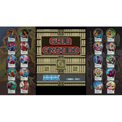 The image features a collection of comic book characters, including a group of superheroes, displayed in a collage. The characters are arranged in a grid pattern, with some of them appearing in a larger size than others. The image also includes a title, "Gain Ground," which is displayed in a larger font than the rest of the text. The characters are likely from a comic book or a video game, and their arrangement suggests that they are part of a larger story or narrative. - E10+ (Everyone 10+)