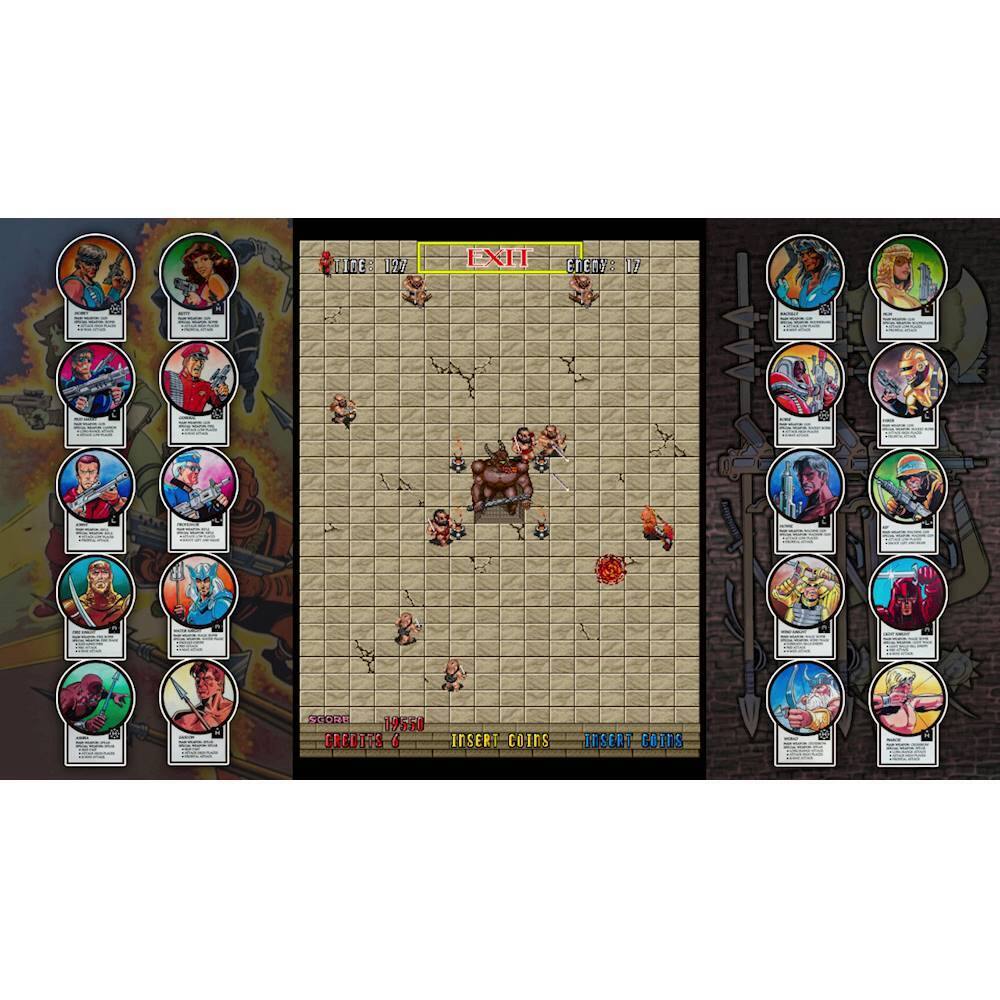 The largest text in the image is "TIDE 1277 FXEI I EA 1 SOORE Hs CREBTRRS 1 INSERT COINS INSERT COINS." This text is displayed in the middle of the image, likely indicating the game's title or instructions.