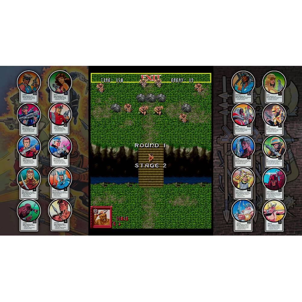 The image features a video game with a variety of characters, including superheroes, participating in a battle. The game is set in a jungle environment. There are multiple characters displayed in the image, with some of them being superheroes. The game is likely a fighting game, as the characters are engaged in combat. The image also shows a scoreboard with the score of 15040, indicating the progress of the game.