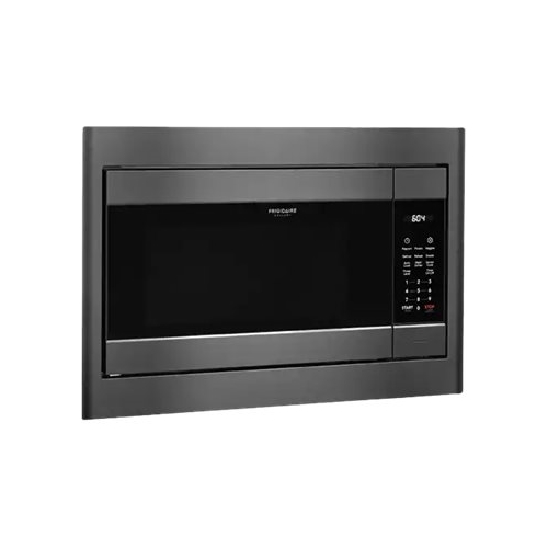 Left View: Frigidaire - Gallery 2.2 Cu. Ft. Built-In Microwave - Black stainless steel