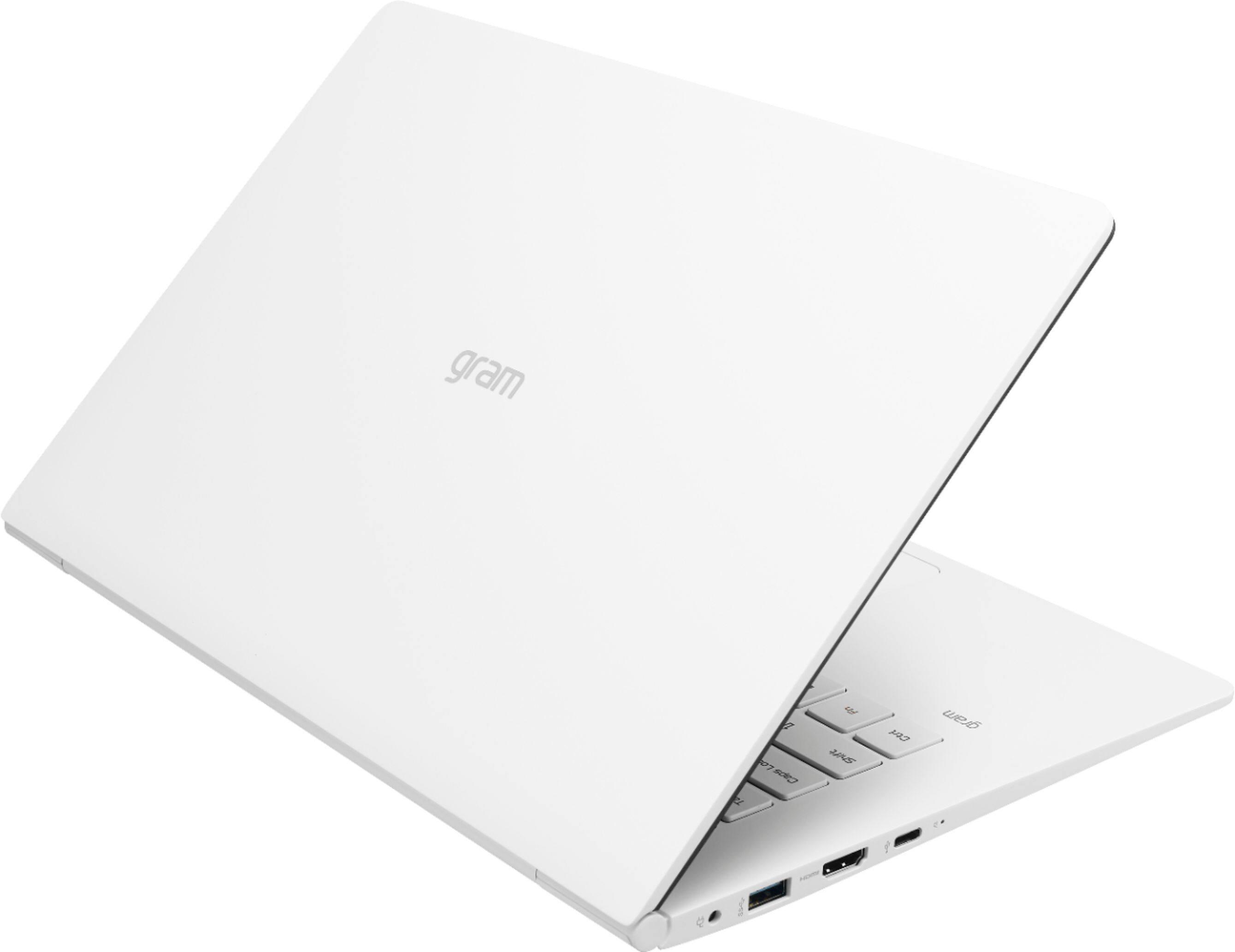 Alt View 1. LG - gram 14" Laptop - Intel Core i5 - 8GB Memory - 256GB Solid State Drive - White.
