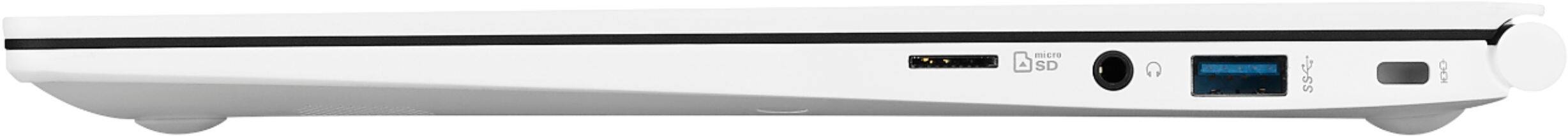 Alt View 4. LG - gram 14" Laptop - Intel Core i5 - 8GB Memory - 256GB Solid State Drive - White.