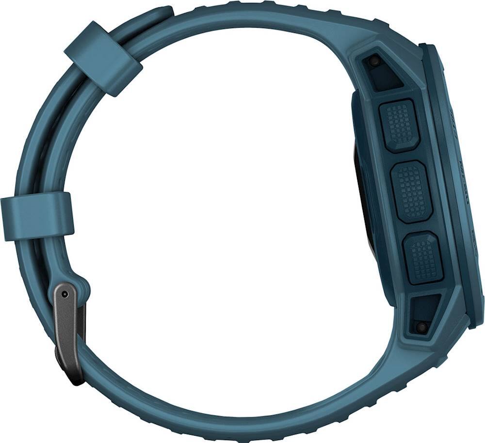Alt View 12. Garmin - Instinct GPS Smartwatch 45mm Fiber-Reinforced Polymer - Lakeside Blue.