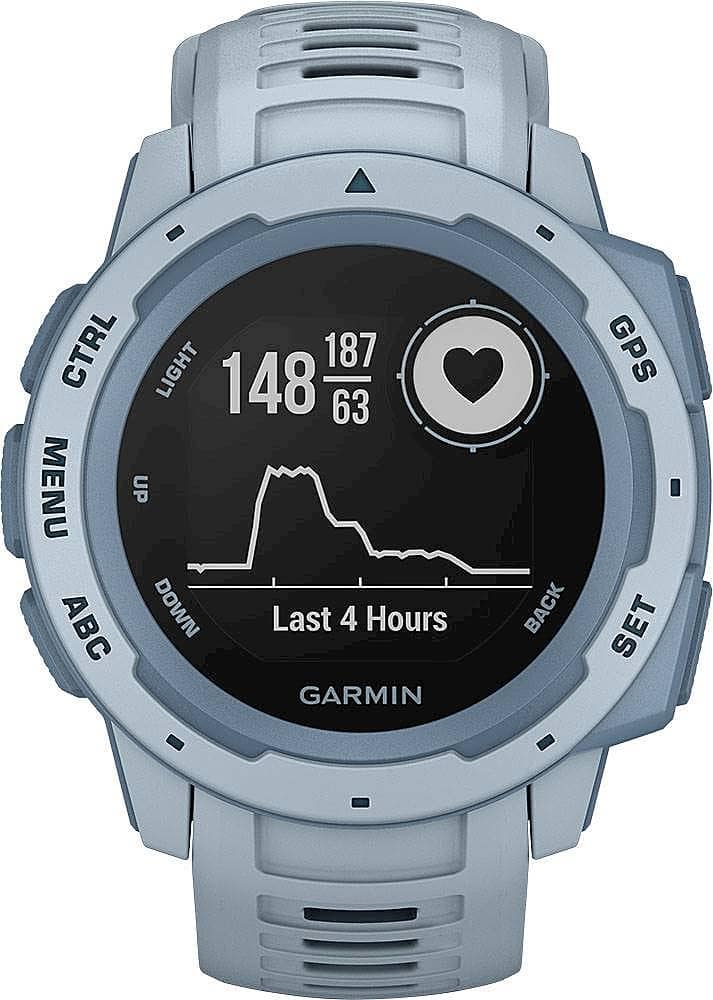 Alt View 17. Garmin - Instinct GPS Smartwatch 45mm Fiber-Reinforced Polymer - Sea Foam.