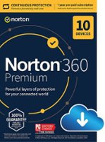 NortonLifeLock - 360 Premium (10-Device) (1-Year Subscription with Auto Renewal) - Android, Mac OS, Windows, Apple iOS [Digital] - Front_Zoom