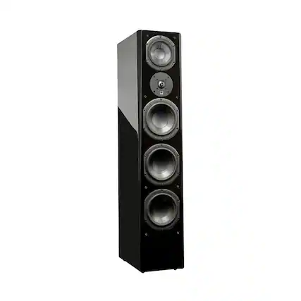 Front. SVS - Prime 6-1/2" Passive 3-Way Floor Speaker (Each) - Gloss Piano Black.