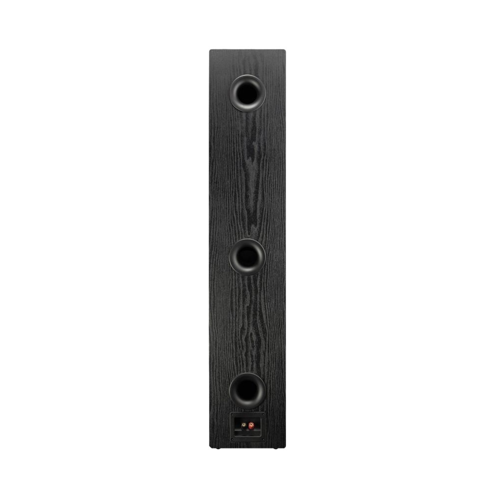 Back View: SVS - Prime Dual 6-1/2" Passive 3.5-Way Floor Speaker (Each) - Premium black ash