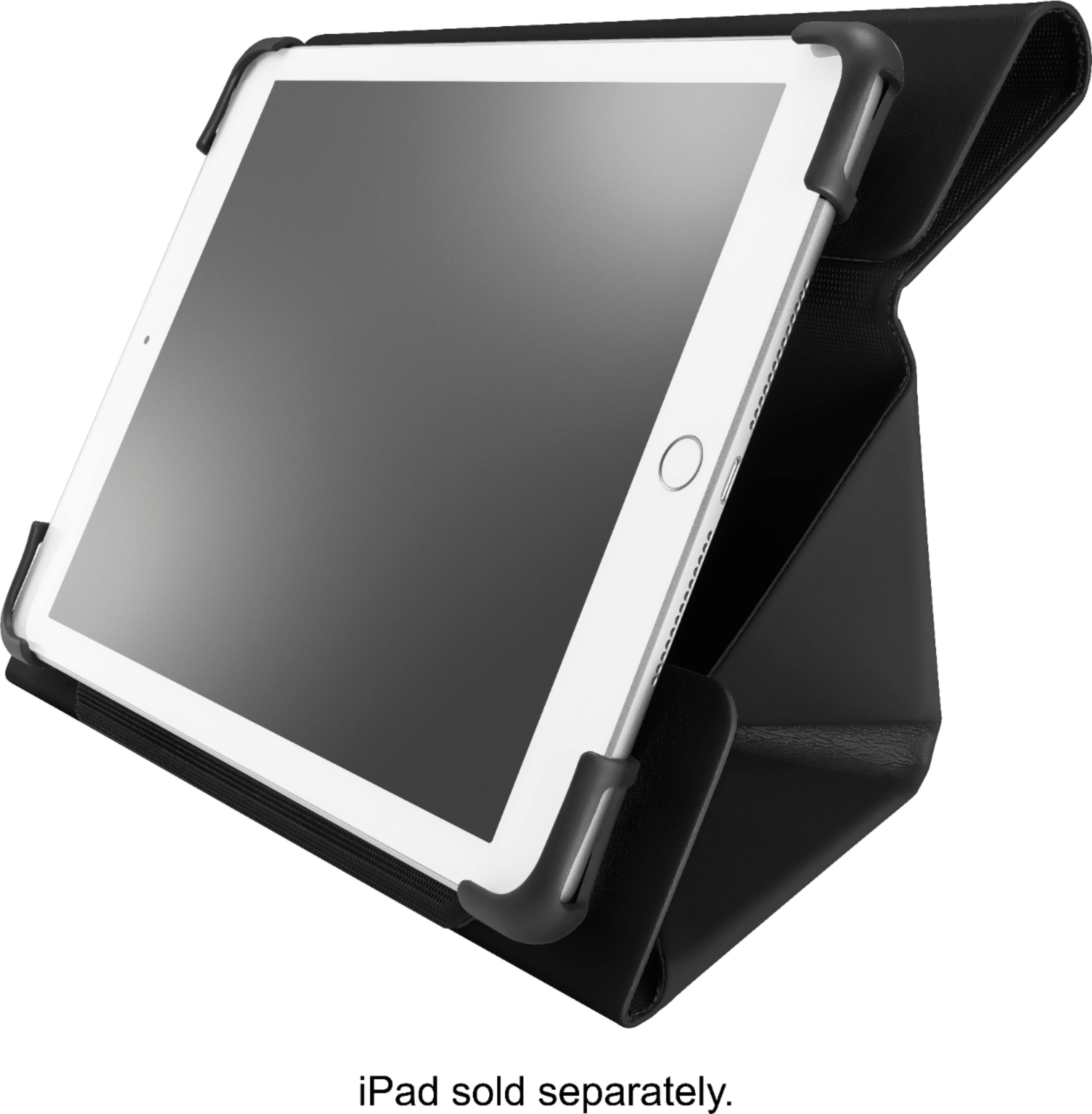Left. Insignia™ - Universal FlexView Folio Case for most 9" to 11" tablets - Black.