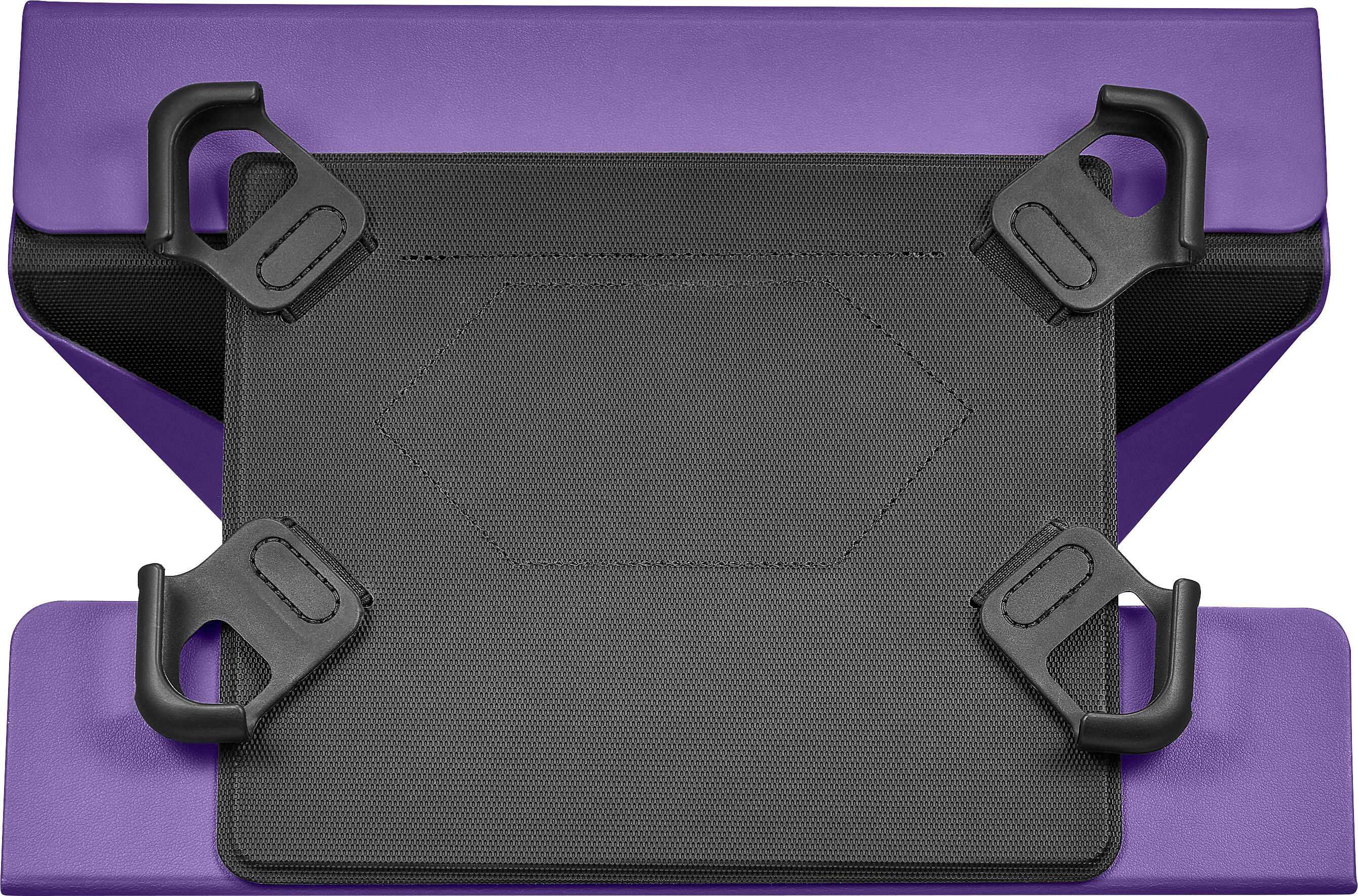 Angle. Insignia™ - Universal FlexView Folio Case for most 9" to 11" tablets - Purple.