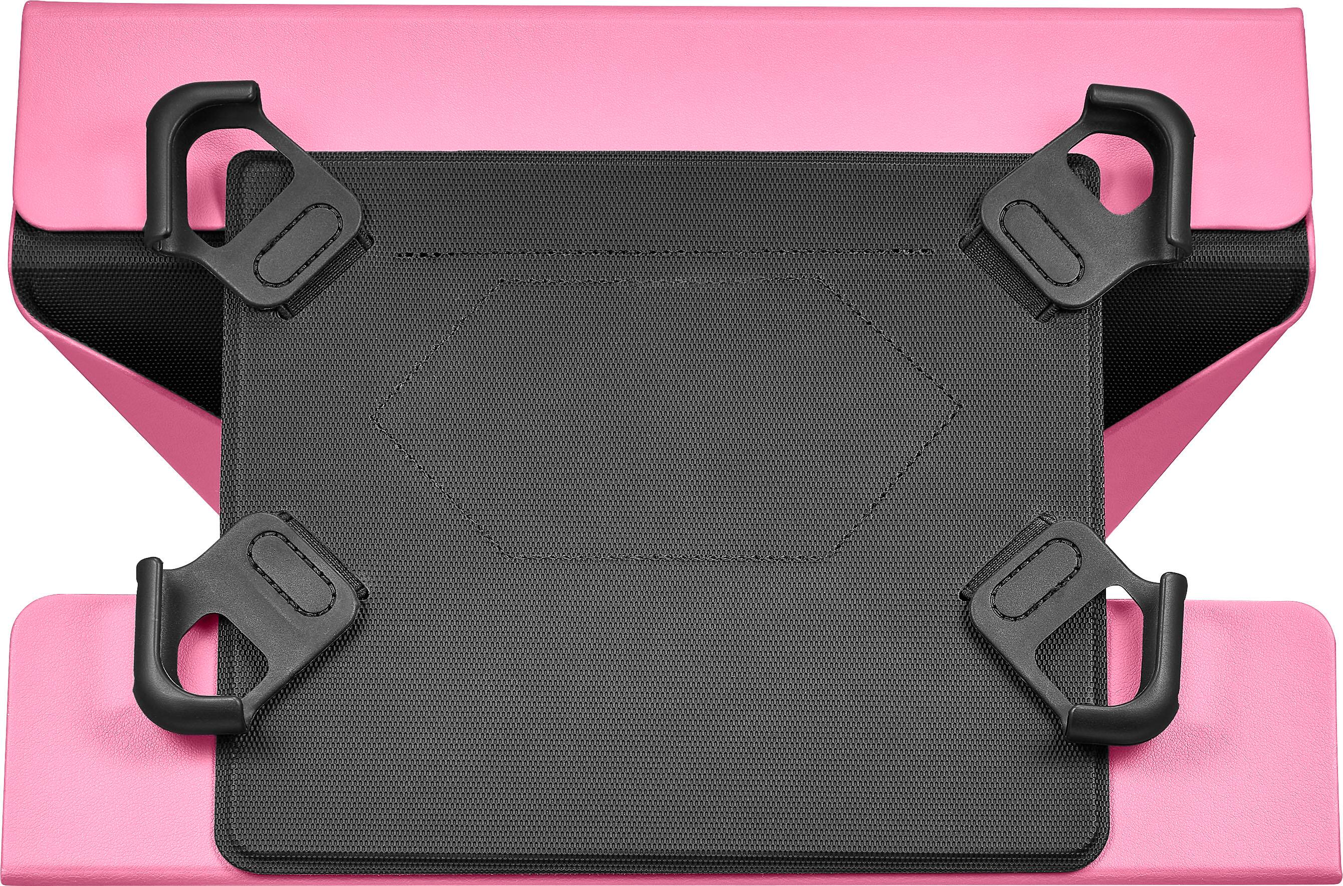 Angle. Insignia™ - Universal FlexView Folio Case for most 9" to 11" tablets - Pink.